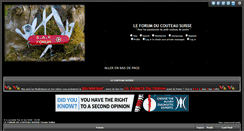 Desktop Screenshot of forum-couteausuisse.com