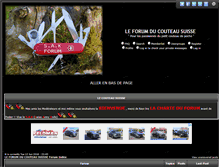 Tablet Screenshot of forum-couteausuisse.com